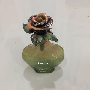 Jay Strongwater Rose Perfume Bottle